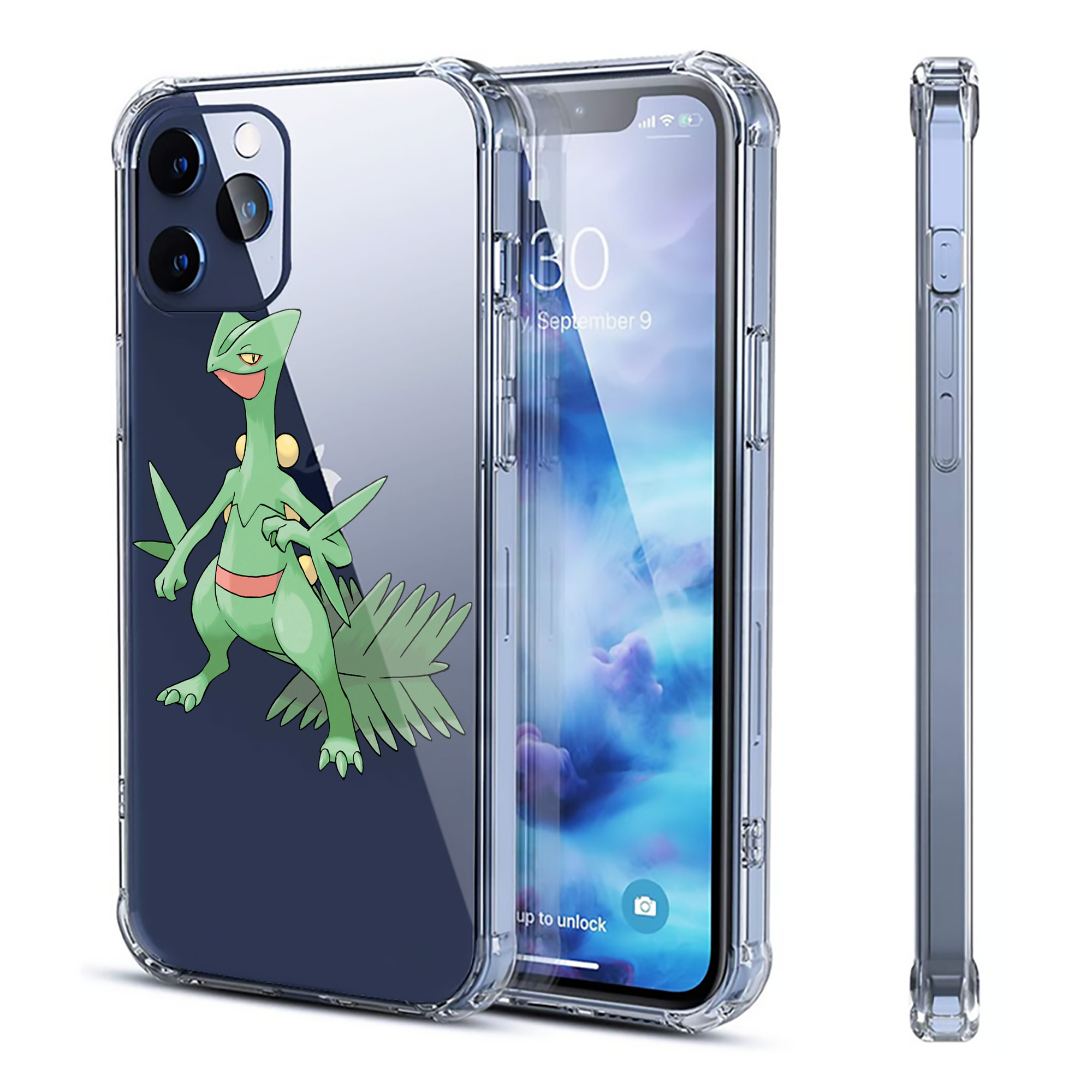 （画像用） ポケットモンスター Pokémon 【iPhone 12シリーズ対応】透明スマホケース（クリアソフトケース）